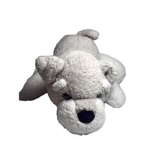 Spark Create Imagine Grey White Schnauzer Puppy Dog Plush 10" Stuffed Animal Toy